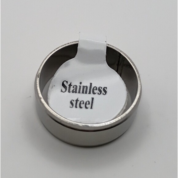 Mens Alloy Stainless Steel Fashion Ring Band U.S Size 8.5 - Picture 3 of 3